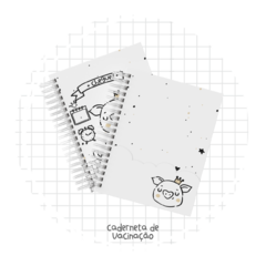 CADERNETA DE SAÚDE MENINO PORQUINHO PERSONALIZADA - Papel e EVA 