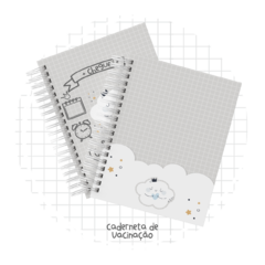 CADERNETA DE SAÚDE MENINO NUVEM PERSONALIZADA - Papel e EVA 