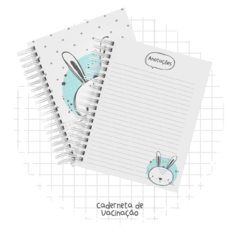 CADERNETA DE SAÚDE MENINO COELHO ESCANDINAVO PERSONALIZADA - Papel e EVA 
