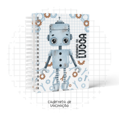CADERNETA DE SAÚDE MENINO ROBOZINHO PERSONALIZADA - comprar online