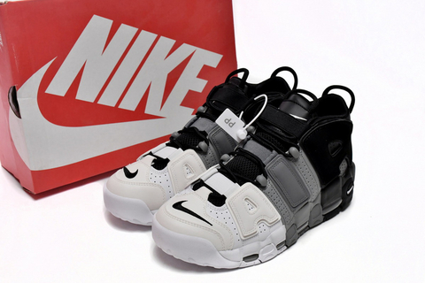 NIKE AIR MORE UPTEMPO THREE-COLOR SPLICING