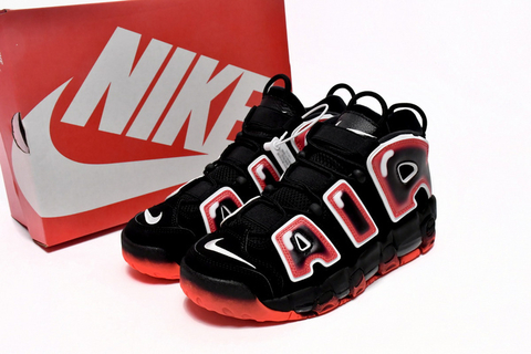 NIKE AIR MORE UPTEMPO BLACK AND RED
