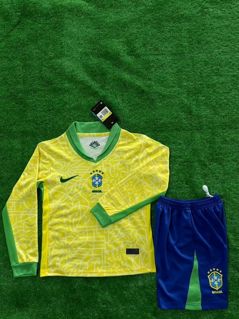 Kit Seleção Brasileira Manga Longa 24/25