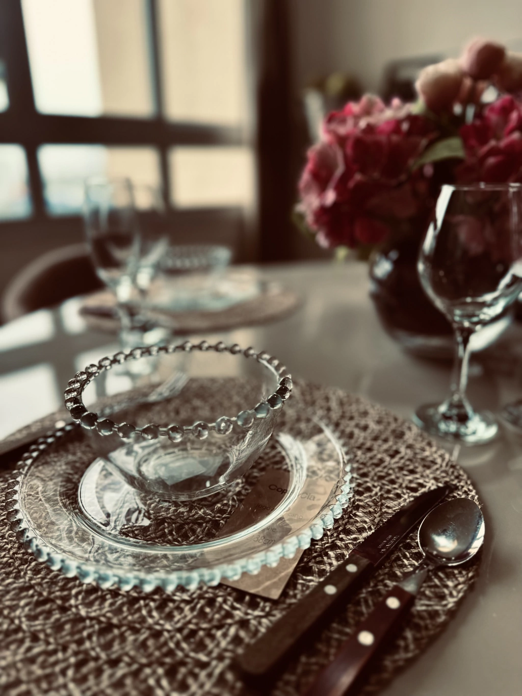 Conjunto com 2 Prato de Cristal Pérola 23,5cm - Class Home