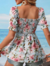 Blusa elástico floreada - comprar en línea