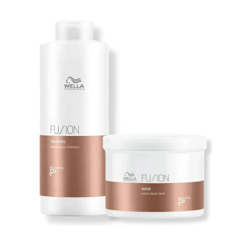 Kit Wella Professionals Fusion Shampoo 1l + Máscara 500ml