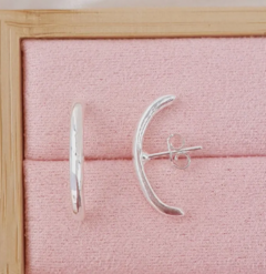 Ear Hook Liso Prata Ref 024