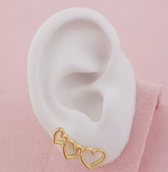 Ear Cuff Coração Dourado Ref 026 - comprar online