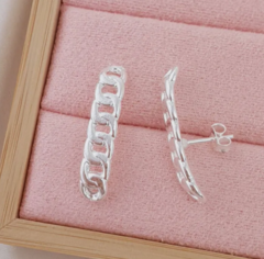 Ear Hook Corrente prata Ref 029
