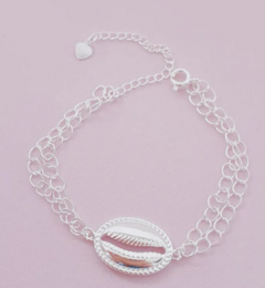 Pulseira Búzios Prata Ref031