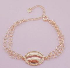 Pulseira Búzio Dourada Ref031