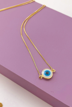 Colar regulável Olho Grego Dourado - comprar online