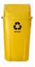 Kit 5 Lixeiras Plasticas Coleta Seletiva 60l Com Adesivo - comprar online