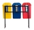 3 Lixeiras Papeleiras Para Coleta Seletiva Com Suporte 50l - Limppy
