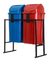 Kit 2 Lixeiras Para Coleta Seletiva 60 Litros / C Suporte - comprar online