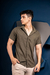 Camisa em linho com Elastano