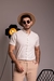 Camisa Gola Padre Linho Natural