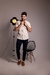 Camisa Linho Gola de Padre - comprar online