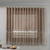 Cortina de Renda para Cozinha Arabesco Lisa 2,20m x 1,20m x 30cm Marrom