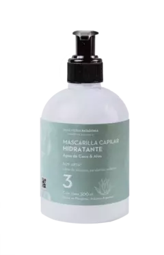 MASCARILLA HIDRATANTE - AGUA DE COCO Y ALOE VERA