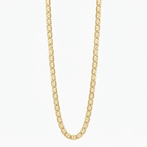 CORRENTE MASCULINA FLAT FINA 60CM