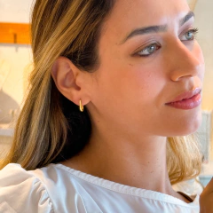 Argola Retangular Boleada na internet