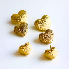 Brinco Coração Craquelado