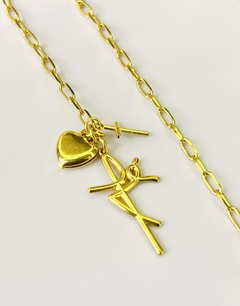 Pulseira Fé e coração - comprar online