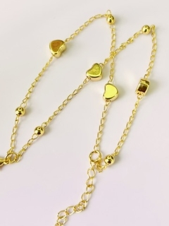 Pulseira Bolinhas e Corações