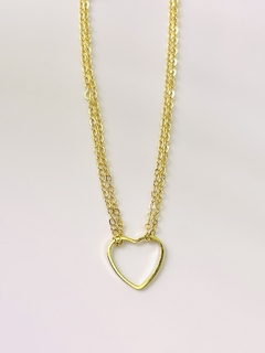 Pulseira Coração corrente dupla - comprar online