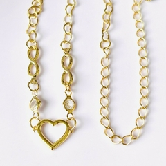 Choker Coração e Infinitos