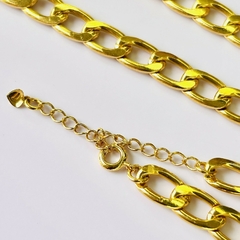 Conjunto Pulseira e colar Correntes - Brincos, Pulseiras, Colares. Peças banhada à Ouro com Garantia | Lorena Macedo Semijoias