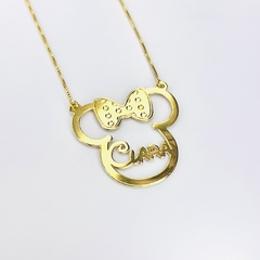 Colar Minnie com Nome "Clara"