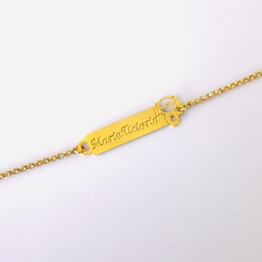 Pulseira infantl com nome "Maria Victoria"