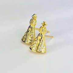 Brinco Nossa Senhora com Zircônias - comprar online