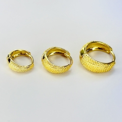 Trio de Argolas Trabalhadas - loja online
