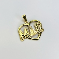 Pingente Mãe, coração e Nossa Senhora
