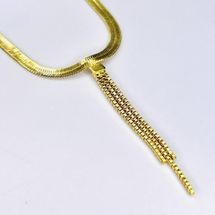 Colar Semi Fita com correntearia