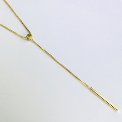 Colar Gravata Geométrico - Brincos, Pulseiras, Colares. Peças banhada à Ouro com Garantia | Lorena Macedo Semijoias