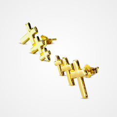 Brinco Tripla Cruz Lisas - comprar online
