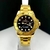 1ª Linha Yacht Master - dourado, preto e dourado