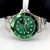 1ª Linha Submariner - prata, verde e branco - Pulseira de aço - K-Time Elegance