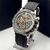 1ª Linha Oyster Perpertual Skeleton - preto e prata - Pulseira de borracha - comprar online