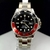 1ª Linha Submariner pequeno - vermelho, preto e prata - Pulseira de aço