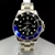 1ª Linha Submariner pequeno - prata, preto e azul - Pulseira de aço