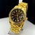 1ª Linha Datejust - dourado, preto e branco - Pulseira de aço - comprar online