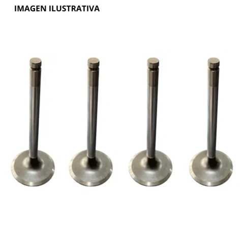 Válvulas de Admisión x4 Daihatsu CB-T Twin Cam 12v 30x6x107 mm 13711-87707