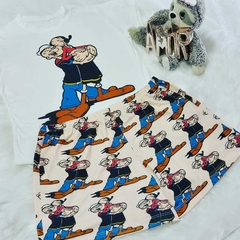 Pijama T-shirt Curto Infantil Popeye 12/16 - comprar online