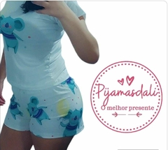 Pijama T-shirt Curto Tamanho único Coala
