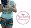 Pijama T-shirt Curto Tamanho único Netflix Eu e Você